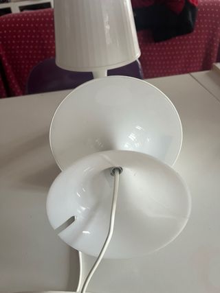 Coppia lampade da tavolo Ikea bianche