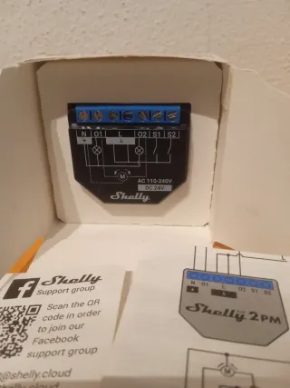 Shelly Plus 2PM Interruptor Wi-Fi persianas