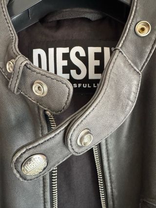 Chaqueta Piel Diesel Negra