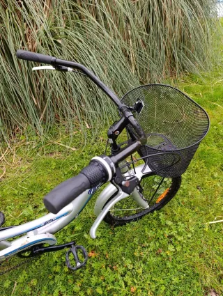 Triciclo para adultos con doble cesta