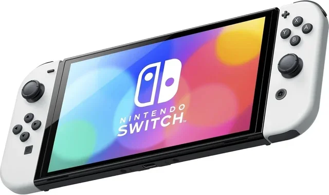 Nintendo Switch (versión OLED) Blanca PRECINTADA afbeelding 3