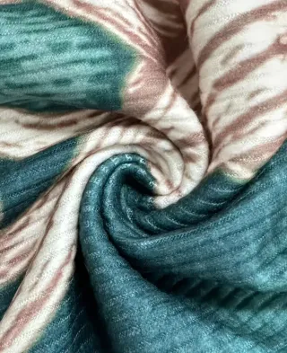 Vestido verde estampado de árbol Ajustado.T38-40