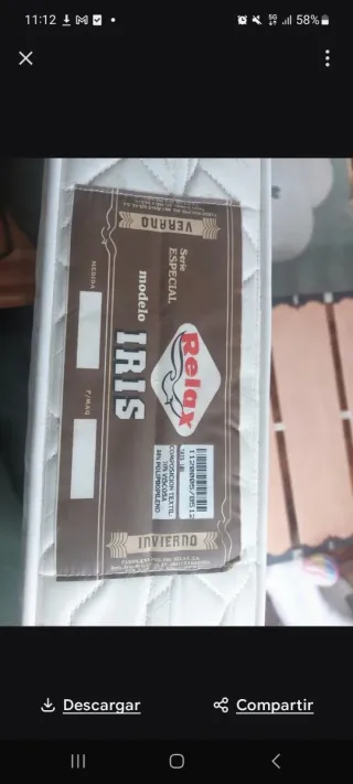 Cama 1.05 con cabecero y somier