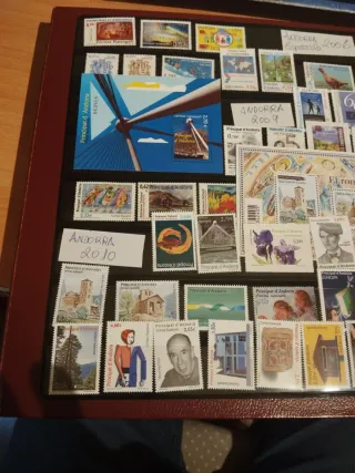Sellos Andorra Correo Español años completos
