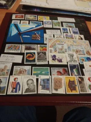 Sellos Andorra Correo Español años completos