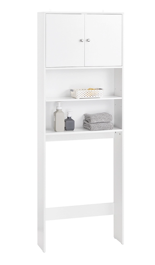 Estante Blanco Baño Madera