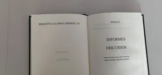 Biblioteca Clásica Gredos 315 Símaco Informes