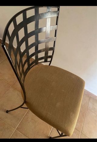 Sillas forja tapizadas