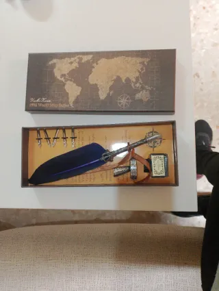 Pluma estilográfica de pluma de ave