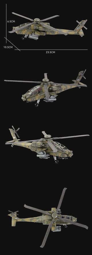 Maqueta helicóptero de ataque Apache AH-64 1/72