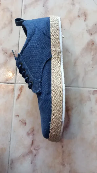 Zapatos lona azul hombre 39