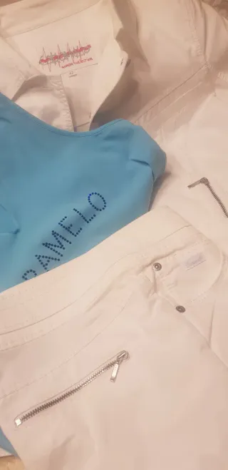 Conjunto Caramelo Blanco