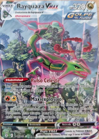 Carta Pokémon Rayquaza VMAX 320 PS