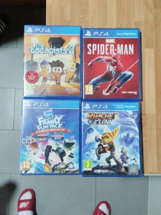 4 Juegos PS4: Spider-Man, Ratchet & Clank, Escapis