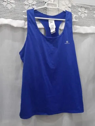 Camiseta deportiva azul DOMYOS