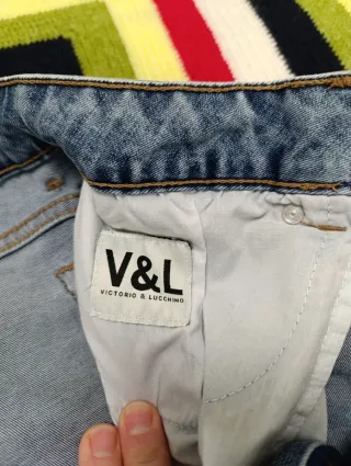 Vaqueros Mujer V&L Azul