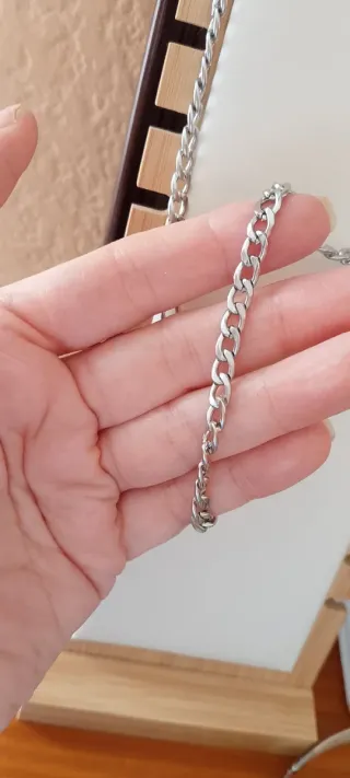 Catena a maglie cubaне in argento