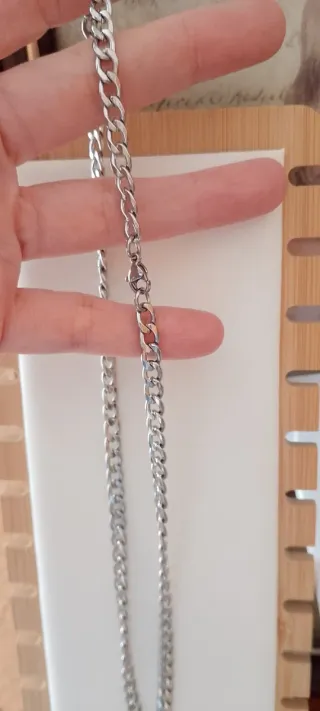 Catena a maglie cubaне in argento