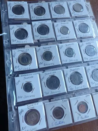 Lote (20) 40 Monedas Extranjeras Diferentes Países