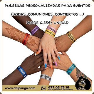 Pulseras personalizadas para eventos