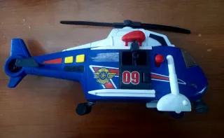 Lote de 3 Juguetes: Camión, Helicóptero y Coche