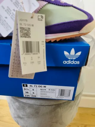 ZAPATILLAS ADIDAS SL 72 OG Talla 38 Menta/lila