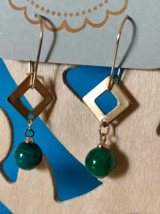 Lote pendientes piedras naturales