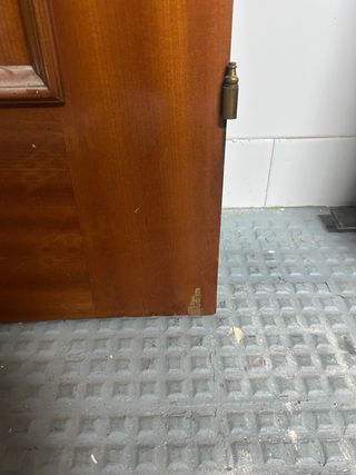 Puerta madera baño apertura izquierda