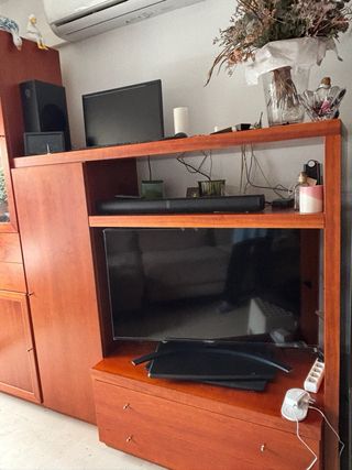 Mueble de salón madera cerezo