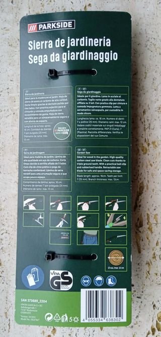 Sega da giardinaggio Parkside