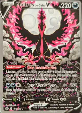 Carta Pokémon Moltres de Galar V 177/198