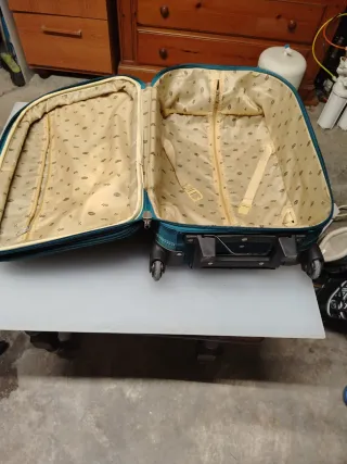 Maleta de viaje azul/verde azulado 55x37x18cm