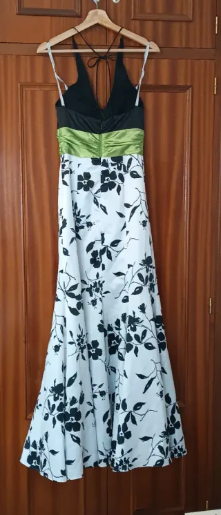 Vestido fiesta largo estampado floral