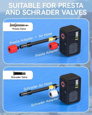 NUEVA Mini Bomba Aire Eléctrica Bicicleta 120 PSI