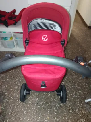 Capazo/Carrito Bebé Rojo Jane estas en perfecto