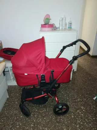 Capazo/Carrito Bebé Rojo Jane estas en perfecto