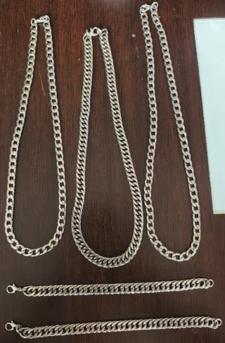 Cadena Collar Pulsera Acero Inoxidable