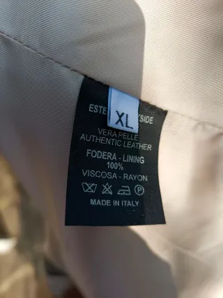 Giacca Mercedes Vera Pelle Beige nuova