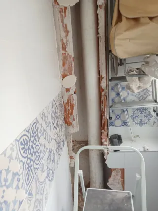 Cambio de bajantes de tubería pvc