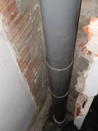 Cambio de bajantes de tubería pvc