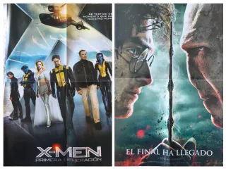 Cartel doble X-Men Primera Generación-Harry Potter