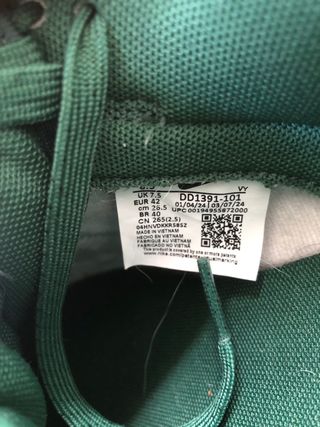 Nike Dunk Verde y Blanco originales