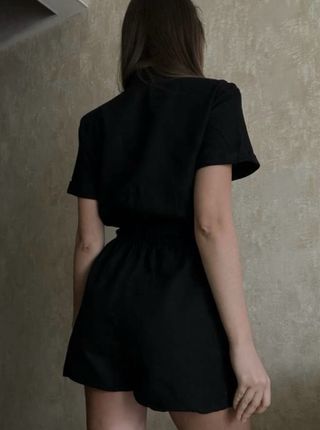 ZARA - Mono Lino Escote Pico