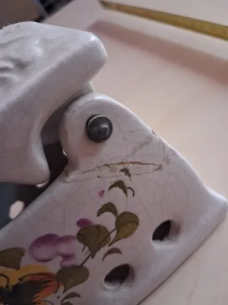 Ferro da stiro soprammobile decorato