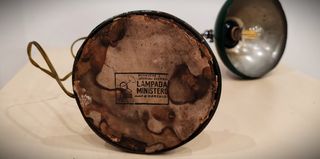 Lampada ministeriale vintage verde