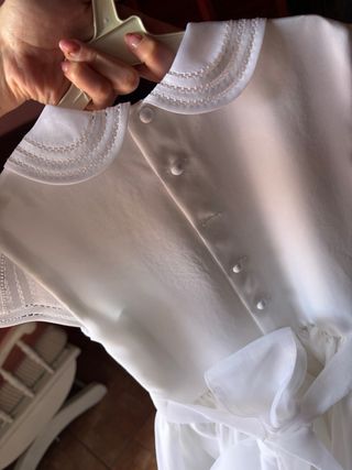 Vestido niña comunión blanco
