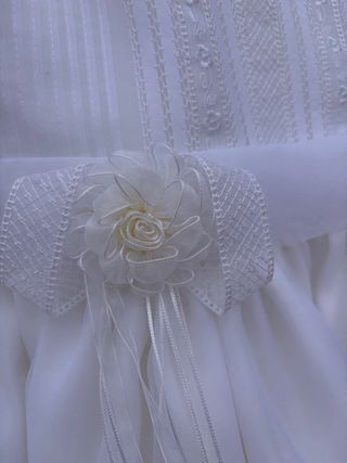 Vestido niña comunión blanco