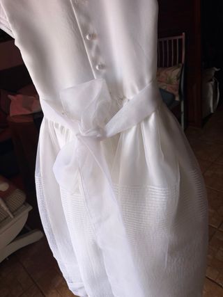 Vestido niña comunión blanco