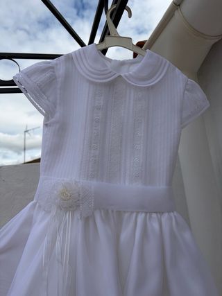 Vestido niña comunión blanco