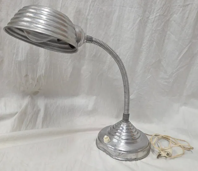 Flexo antiguo aluminio escritorio